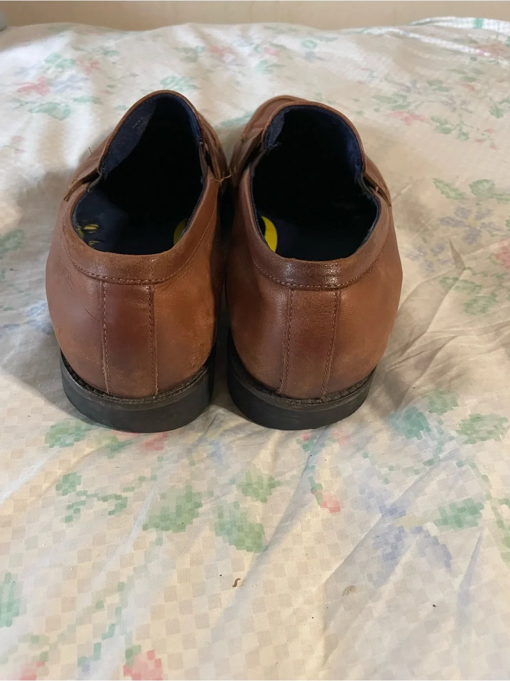 Cole Haan Men's Brown Leather Penny Loafers